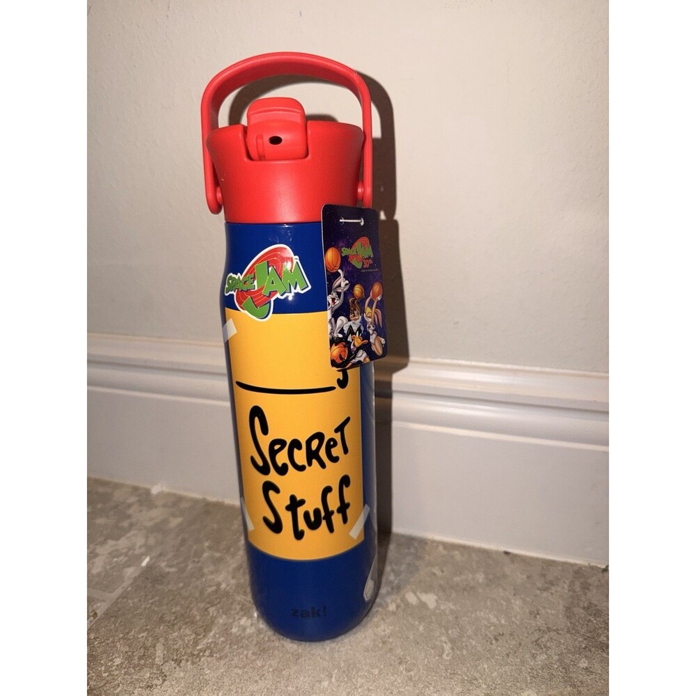 RARE: Space Jam 30th Anniv “Secret Stuff” Harmony Straw Bottle 32 Oz Zak Designs